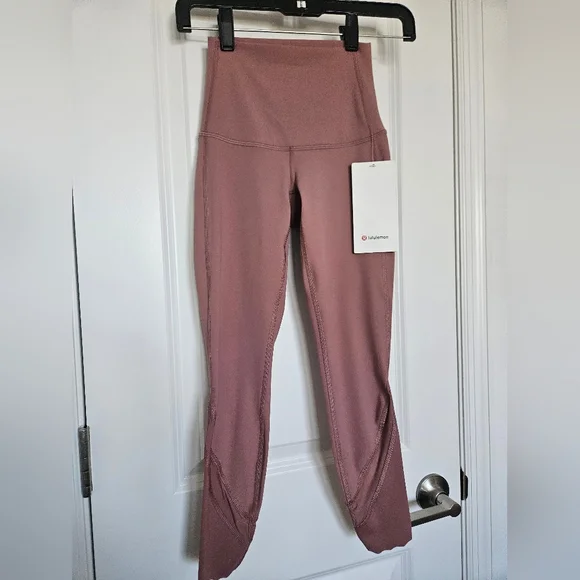 NWT Lululemon Wunder Under HR Crop 23' *Sclp SCHI Spiced Chai Luxtreme SZ 0 - Picture 4 of 14
